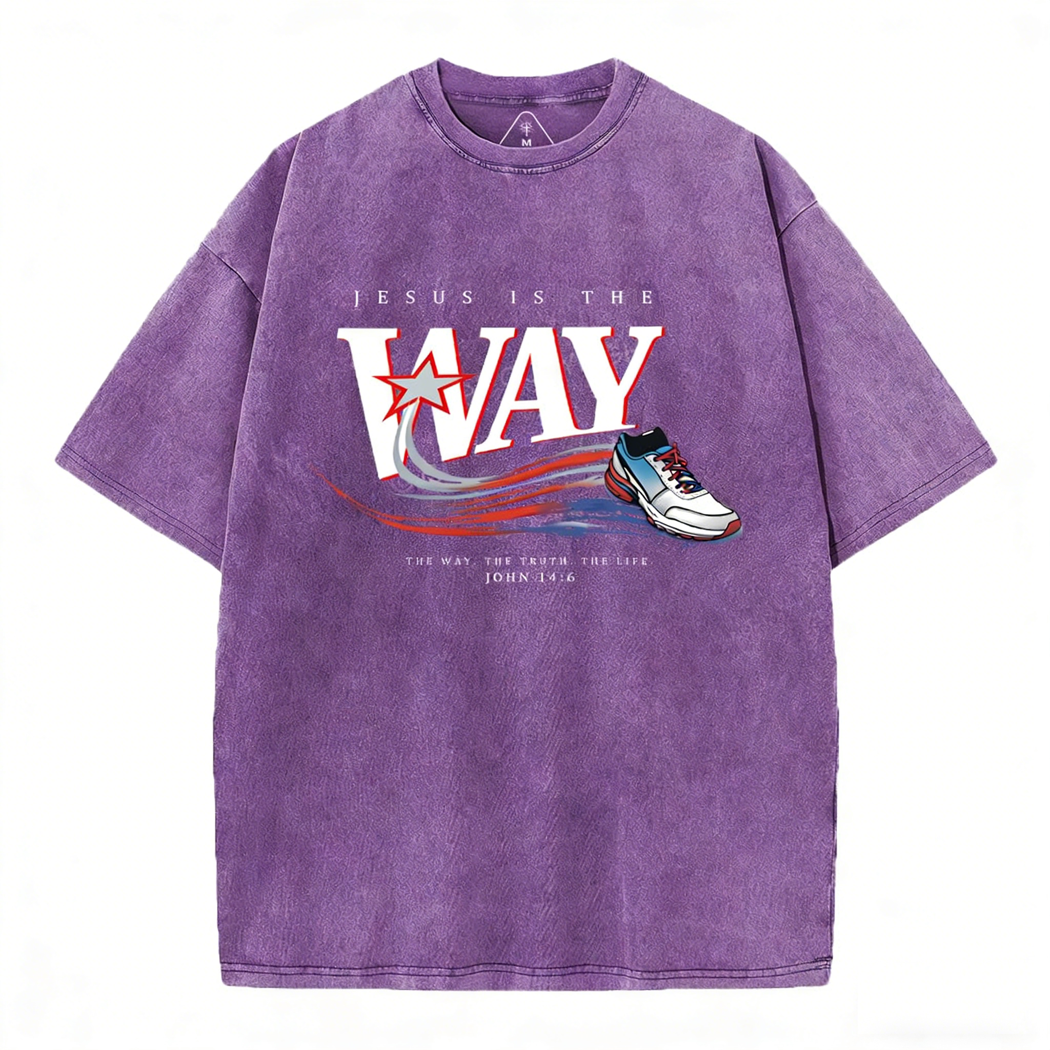 Jesus Is The Way Christian Washed T-Shirt