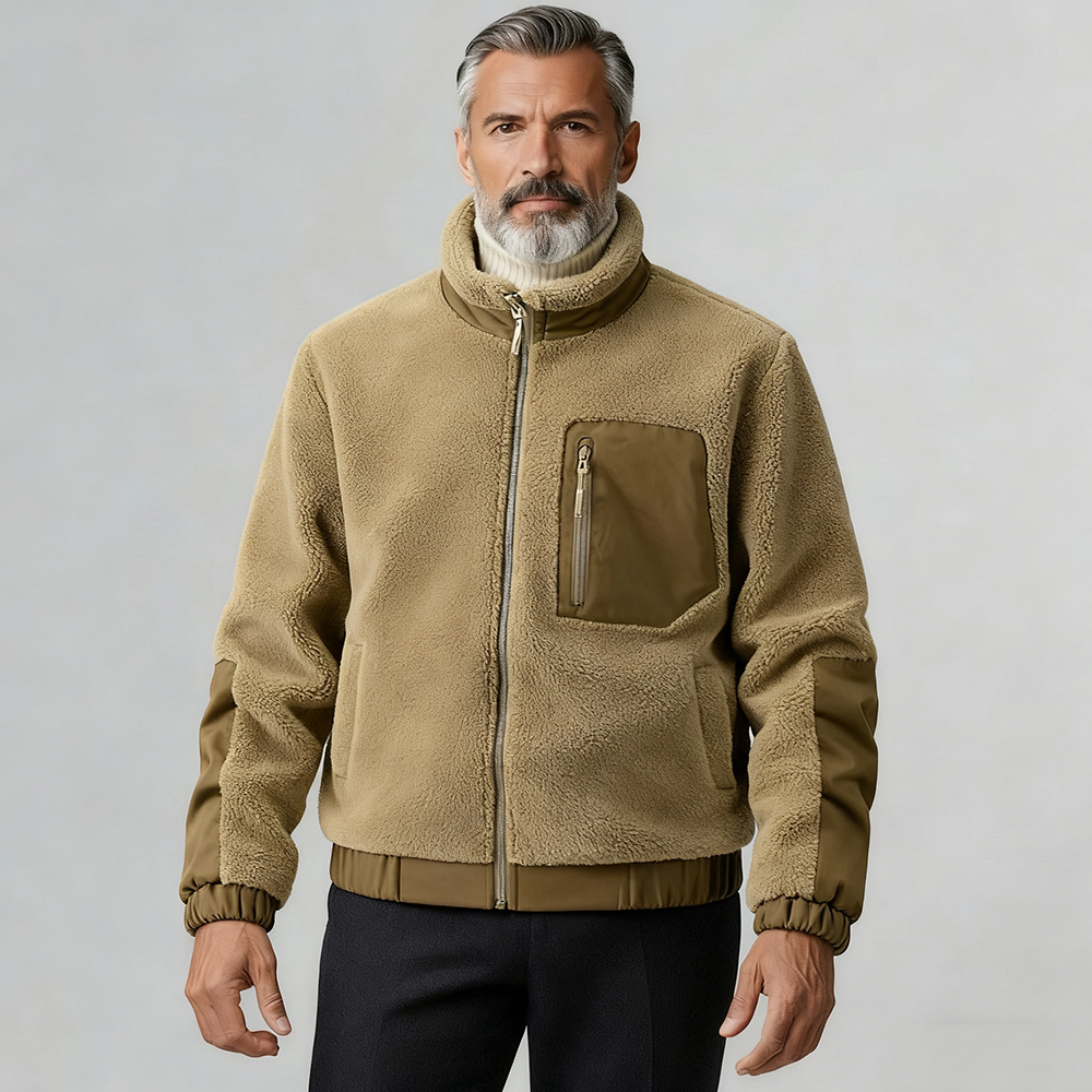 Plus-Size Men's Polar Fleece Jacket