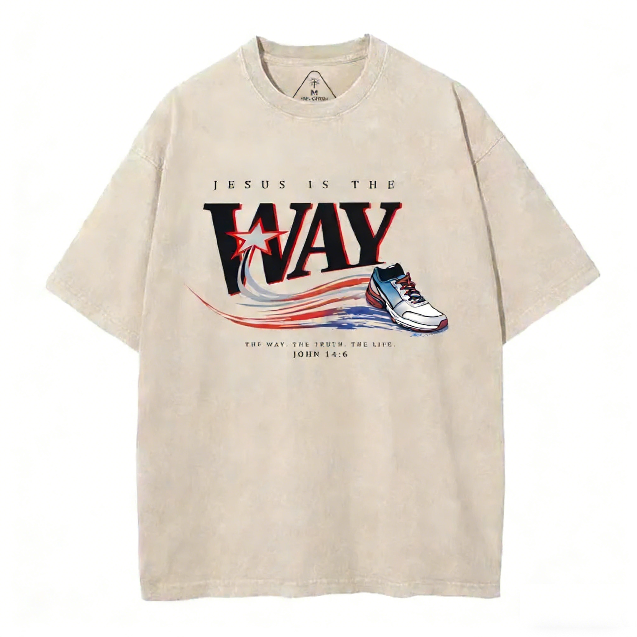 Jesus Is The Way Christian Washed T-Shirt