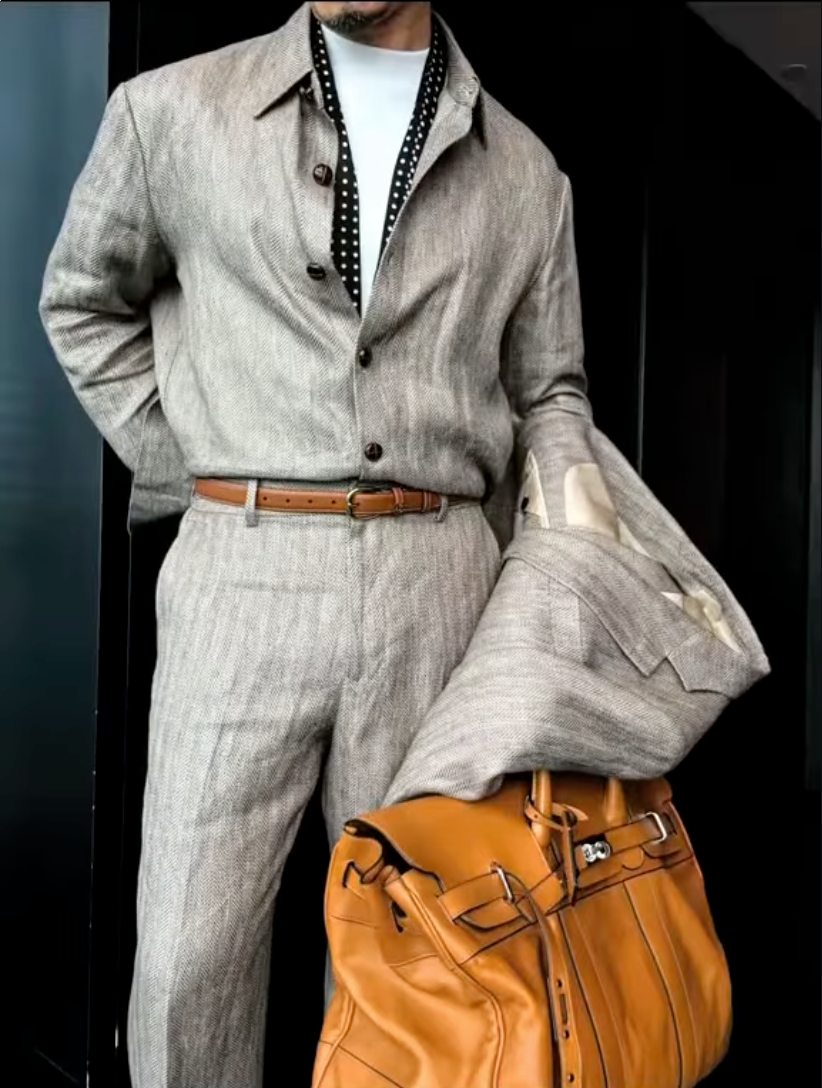 Premium Linen 2-Piece Suit | Old Money Style Breathable Set for Men