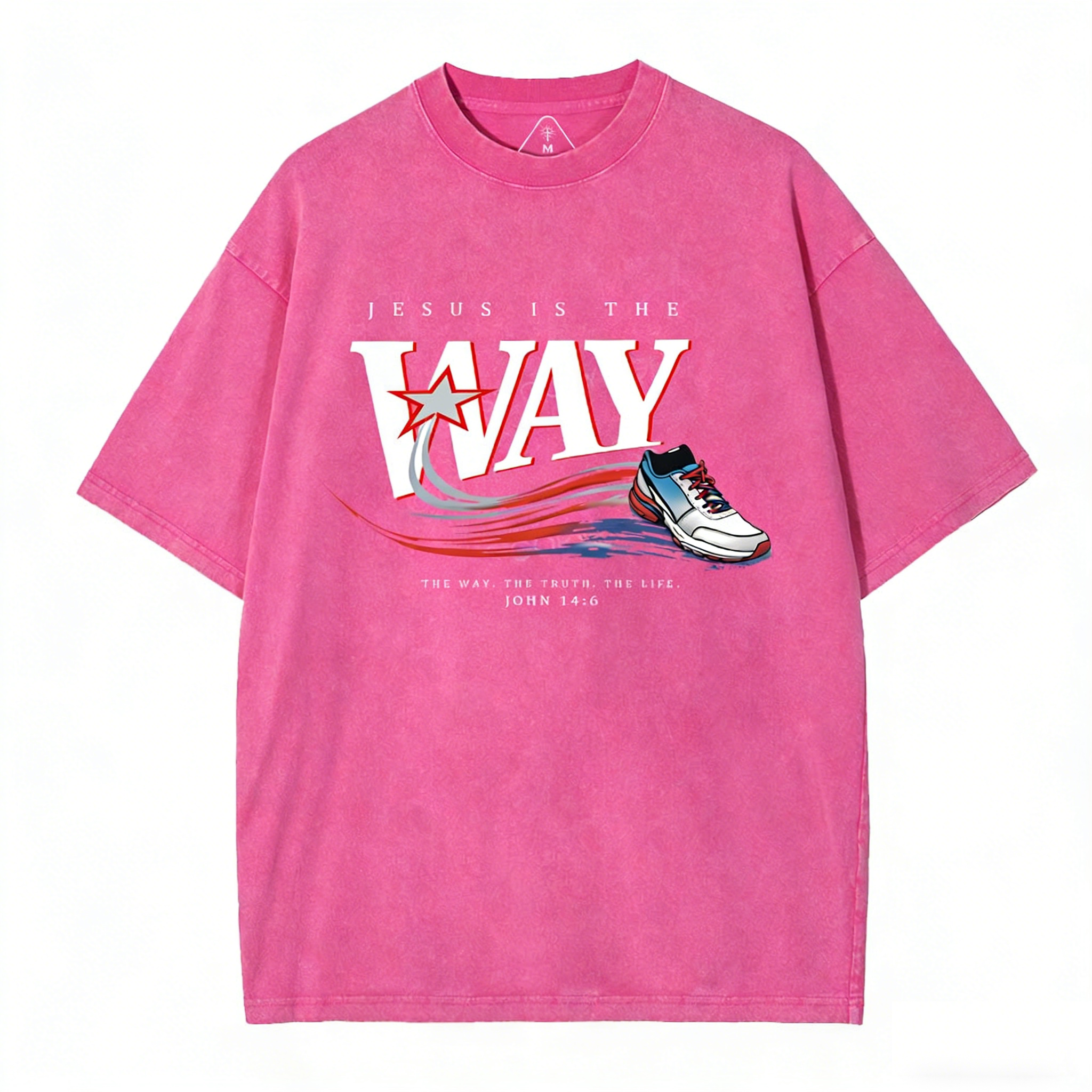 Jesus Is The Way Christian Washed T-Shirt