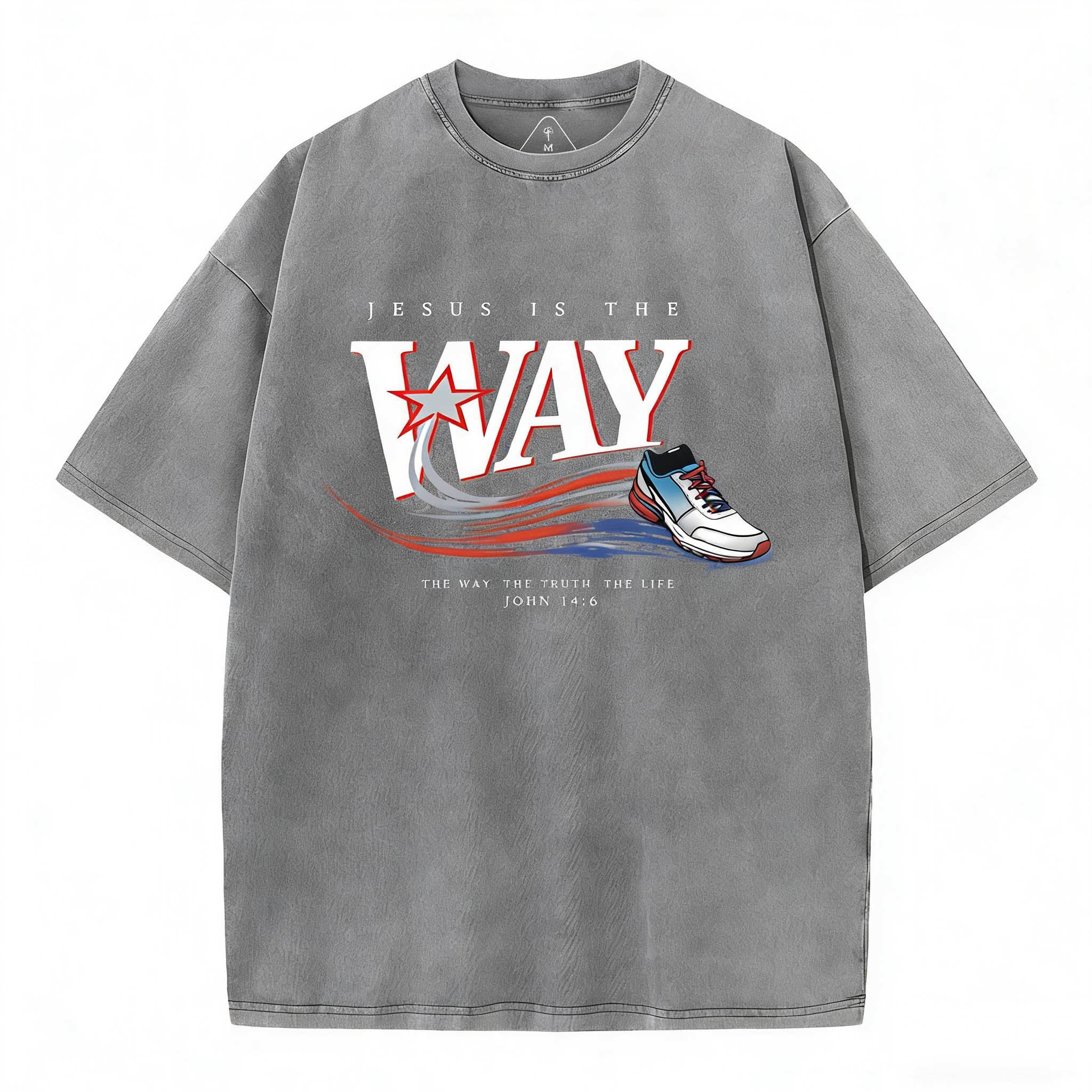 Jesus Is The Way Christian Washed T-Shirt