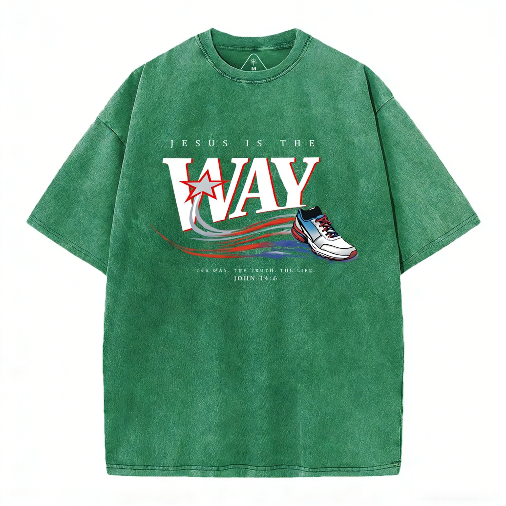 Jesus Is The Way Christian Washed T-Shirt
