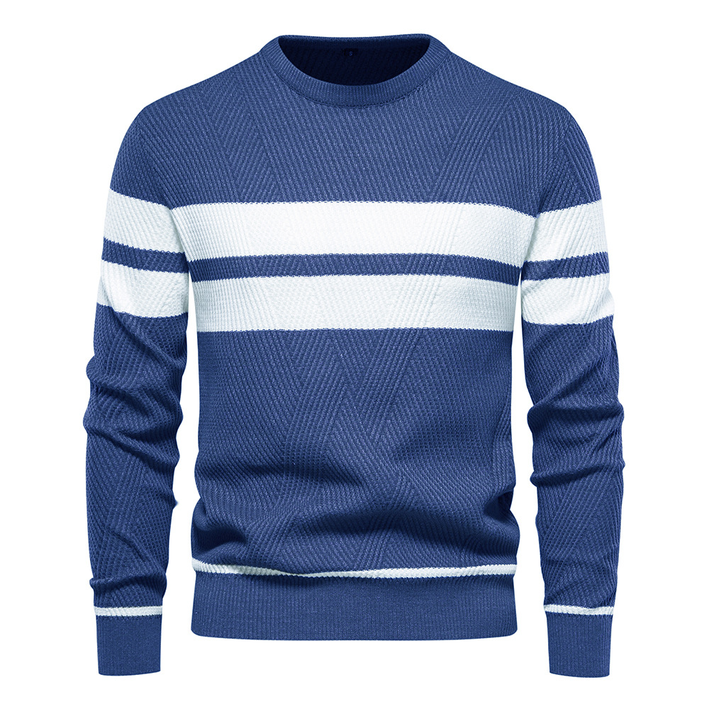 Men's Striped Long Sleeves Sweater