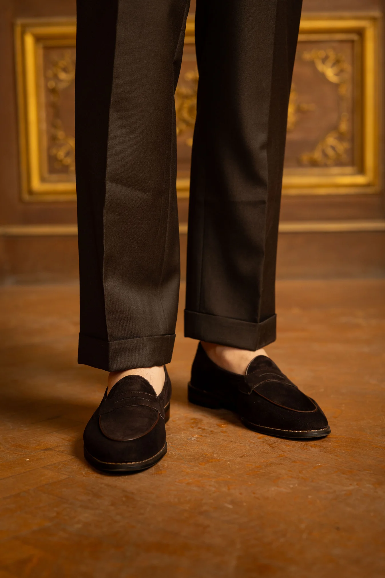 Men's Ice Silk Linen Business Casual Trousers