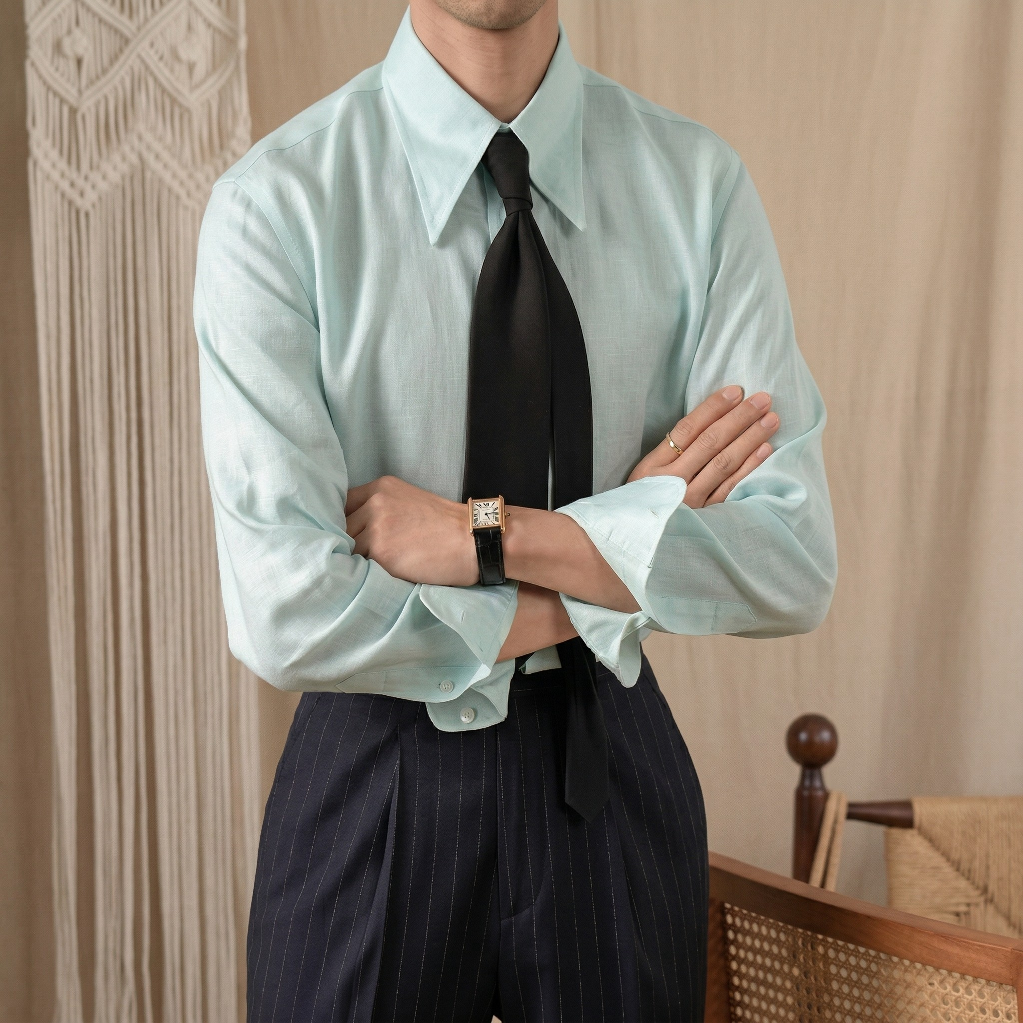 Capri Linen Shirt Set