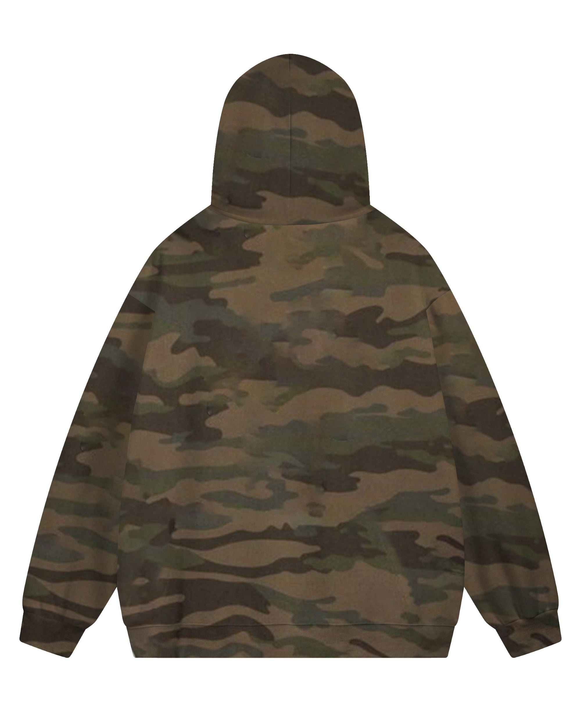 Couple Big and Tall Casual Outfit Camouflage Graffiti King Queen Hoodie Set