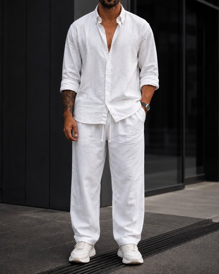 Textured Summer Set – White 