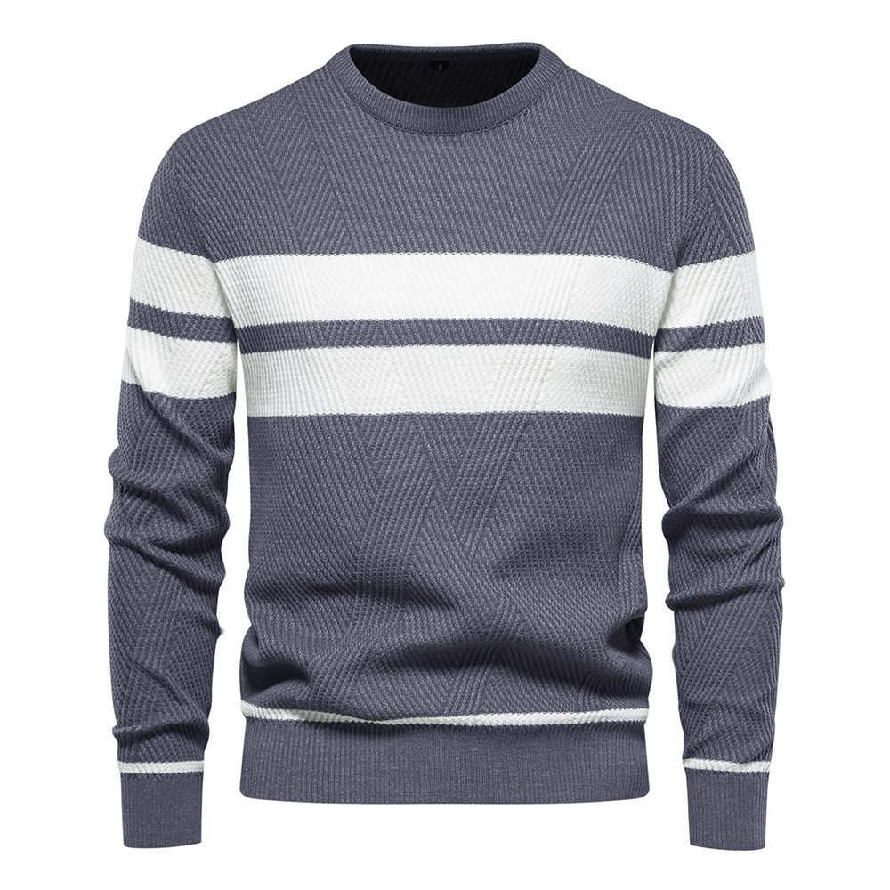 Men's Striped Long Sleeves Sweater