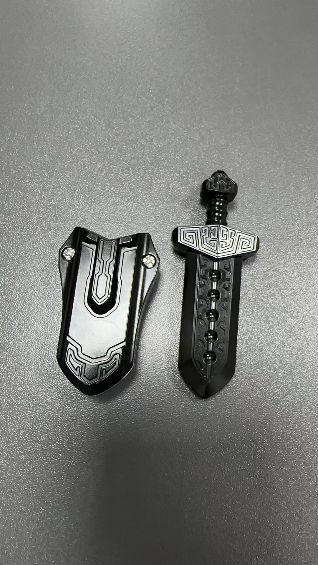 EDC Sword Decompression Toys Fidget Sliders Fidget Toys Stress Relief for Adults Magnetic Metal Toys Anti-Anxiety Office Desk Toys