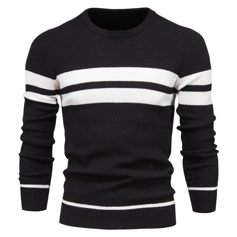Men's Striped Long Sleeves Sweater
