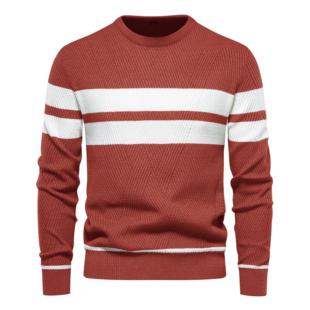 Men's Striped Long Sleeves Sweater