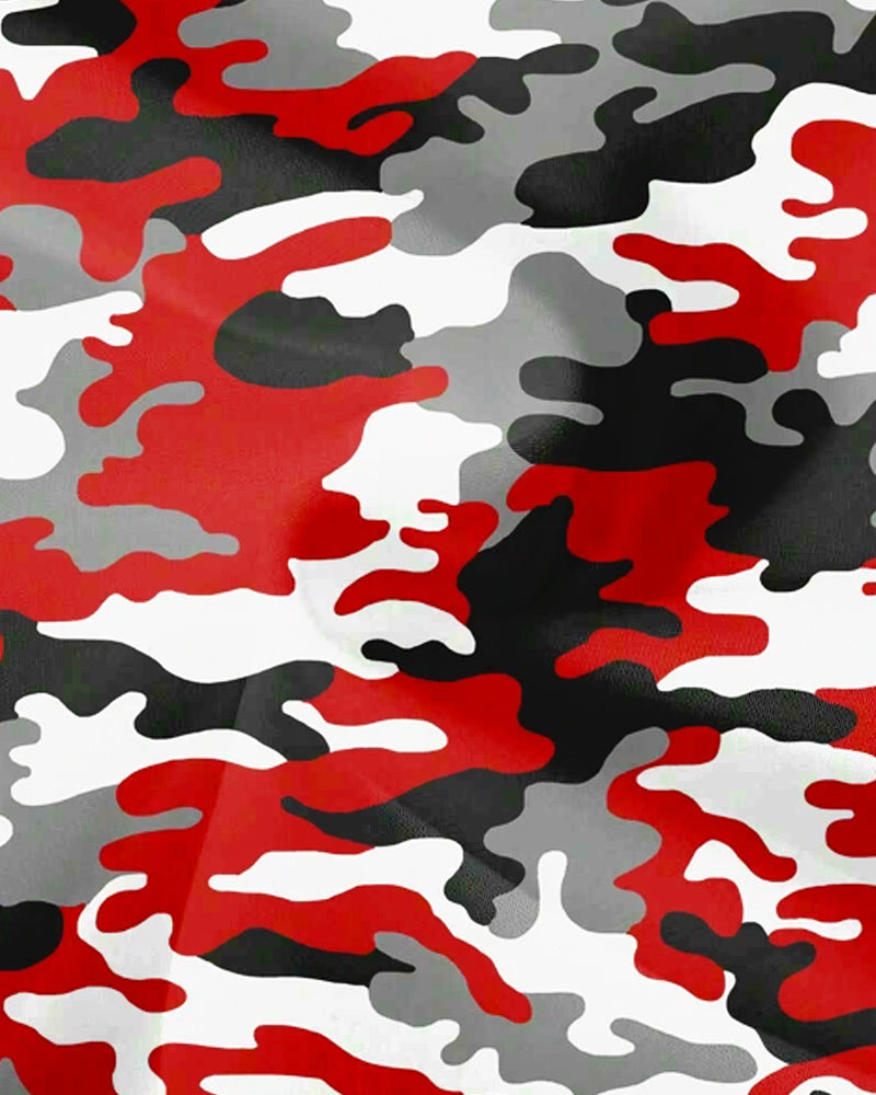 Couple’s Big & Tall Camouflage Playing Cards Print Hoodie Set