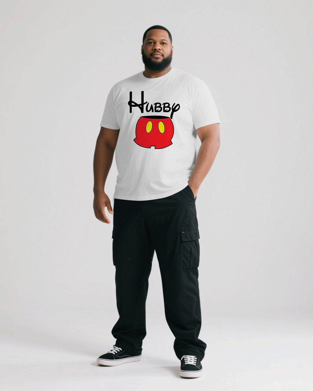 Big & Tall Men's Cartoon Fashion Fun Men's And Women's Crewneck Short Sleeve T-Shirts & Craft Pants Pants Couple Suit