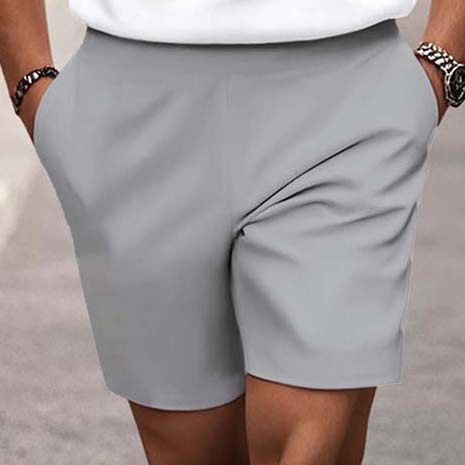 Men's Fashion Casual Round-Neck Geometric Printed Short-Sleeved Two-Piece Set 8262