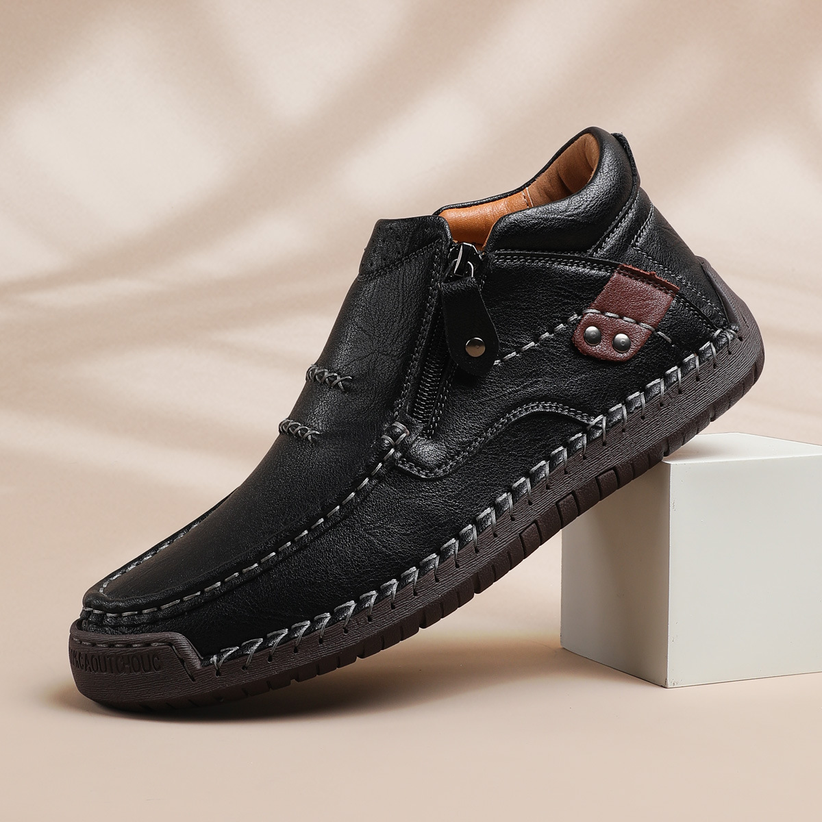 Men's Hight-Top Martin Shoes Octopus Casual Shoes