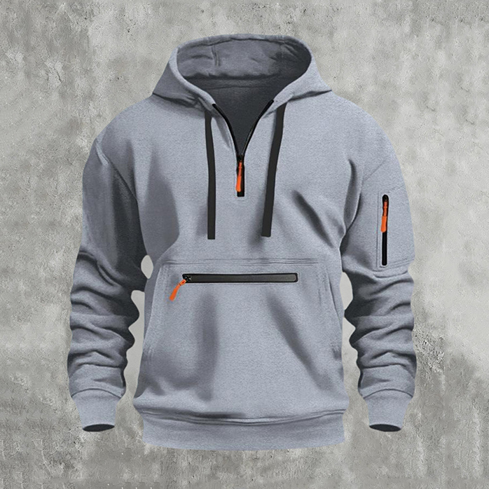 Men'solid Color Hoodies Tops