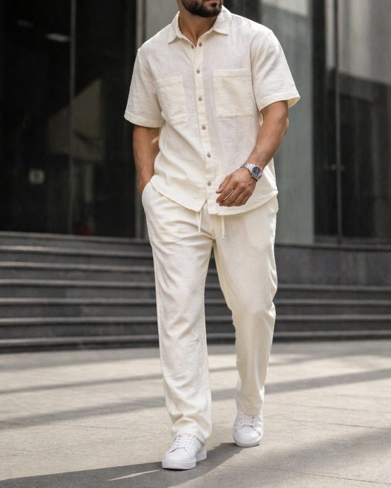 Linen Set – Off White - Urban Boutique