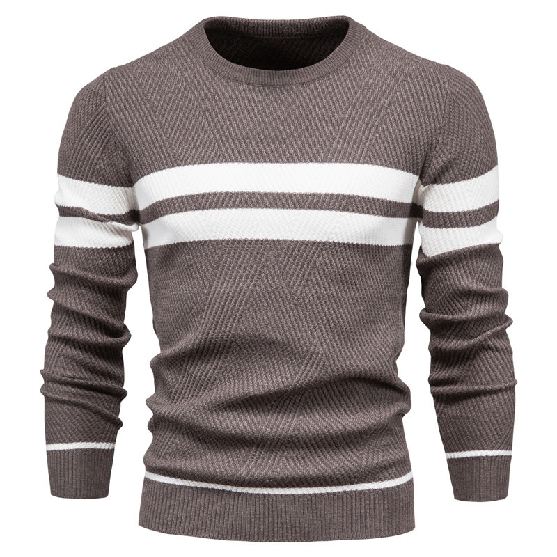 Men's Striped Long Sleeves Sweater