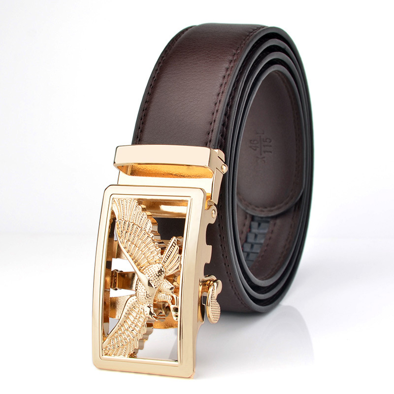 Eagle Automatic Buckle Genuine Leather Belt
