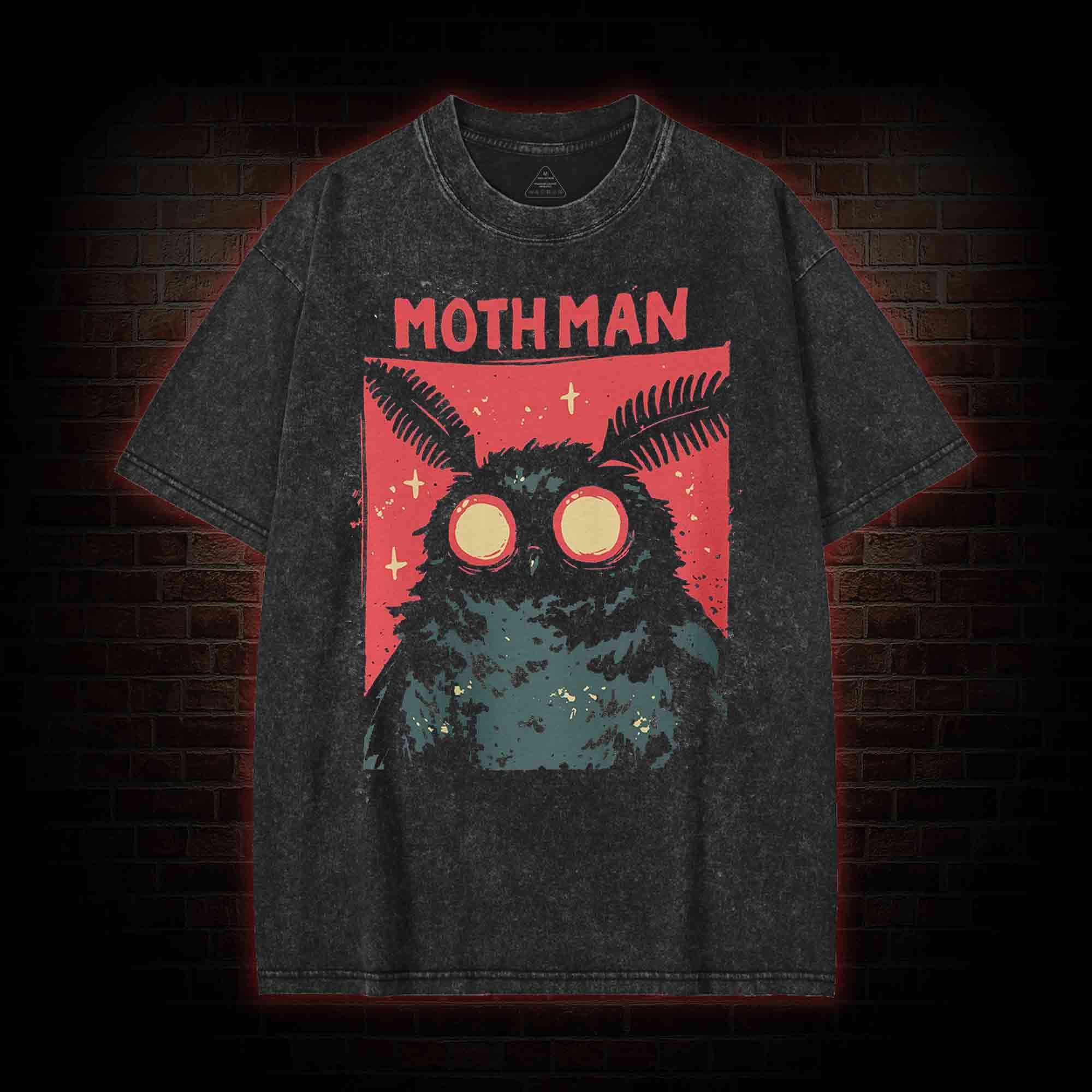Cryptid Mothman Washed T-shirt