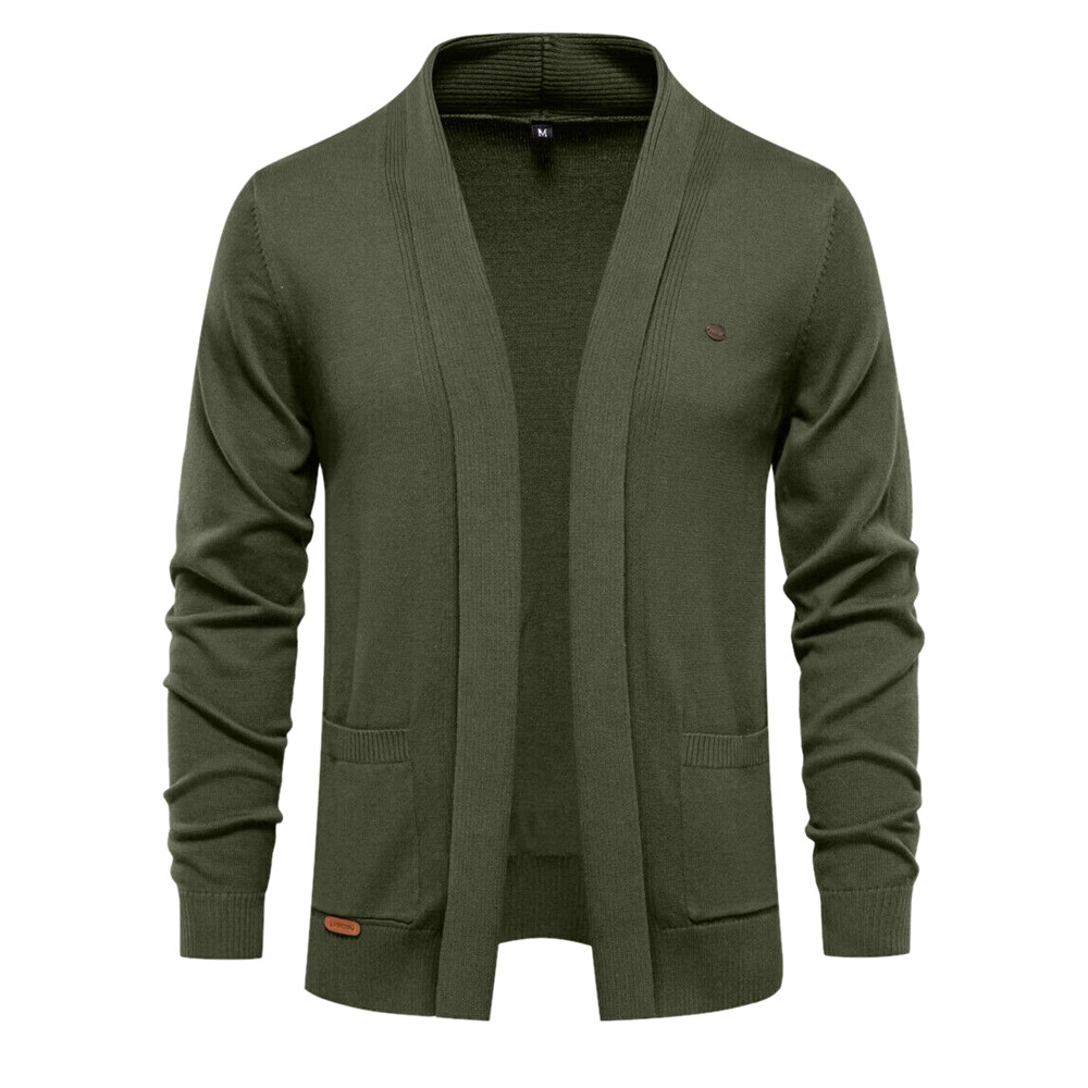 Men's V-Neck Knitted Jacket