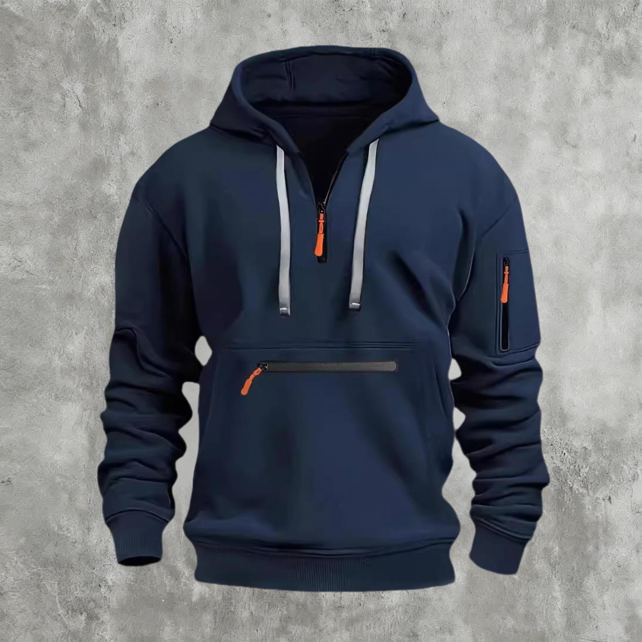 Men'solid Color Hoodies Tops