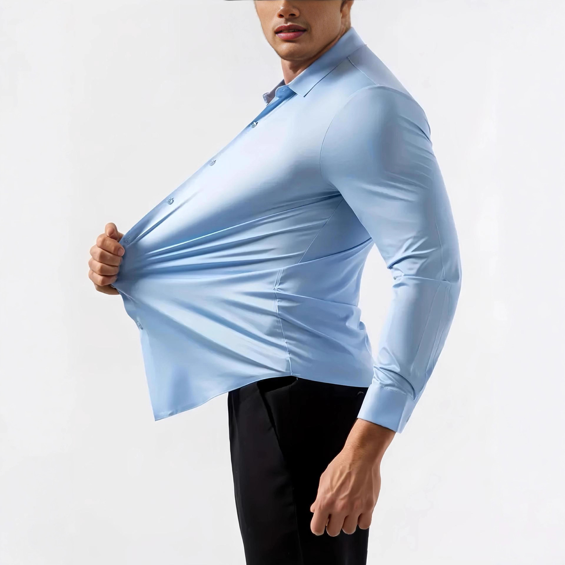 Men's Daily Business Long Sleeves Blouses&Shirts Tops