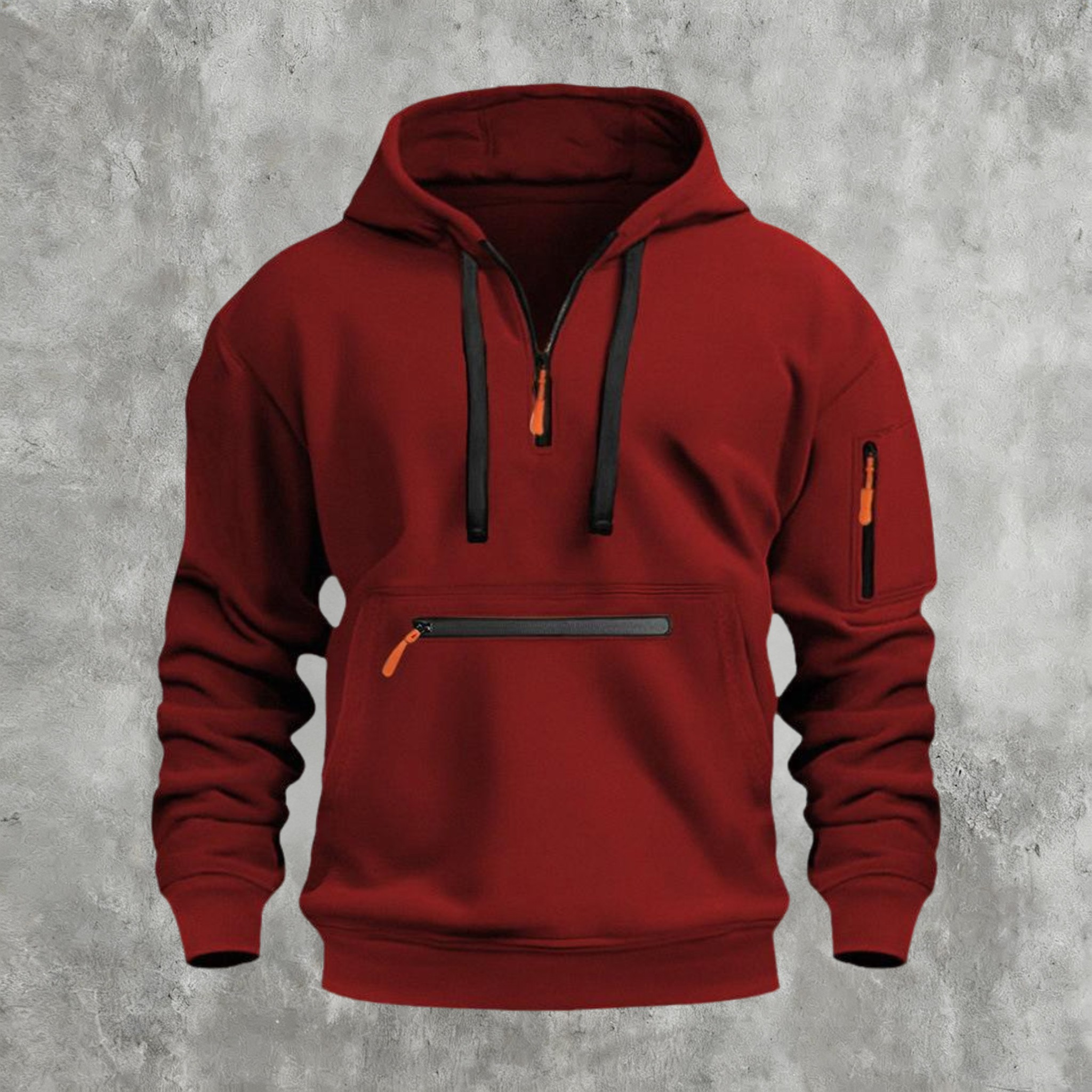 Men'solid Color Hoodies Tops
