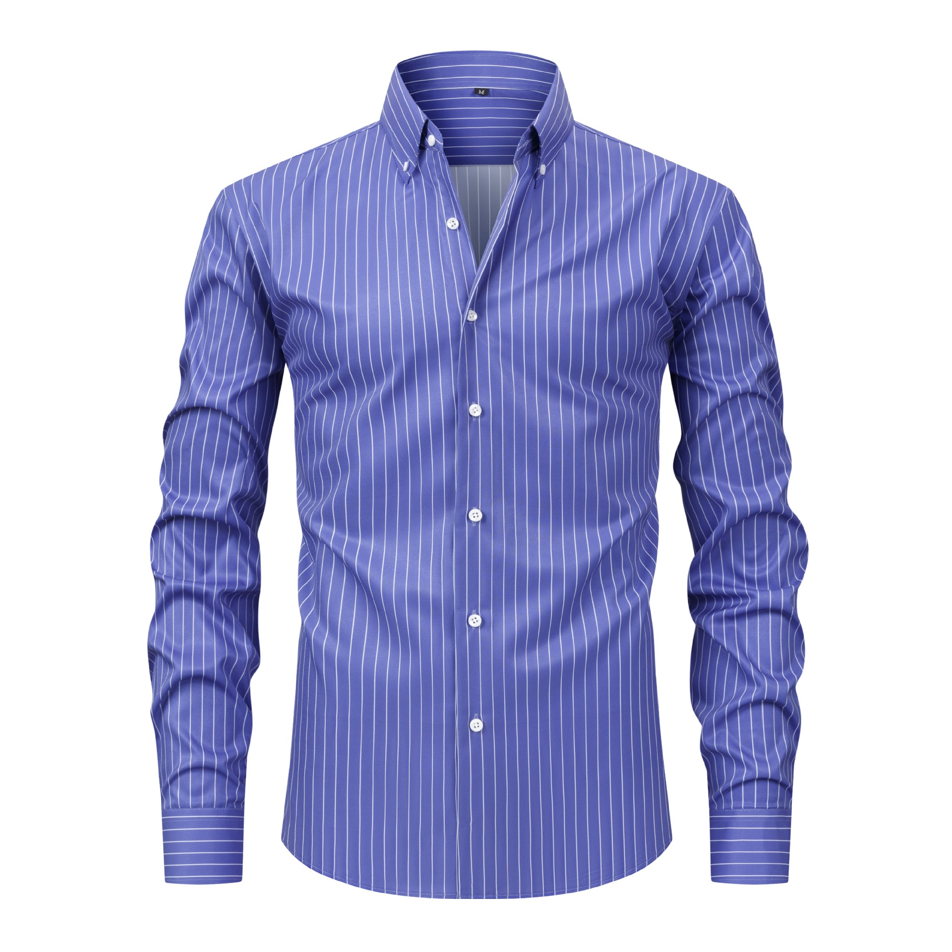 Men's Striped Printed Daily Business Long Sleeves Blouses&Shirts Tops