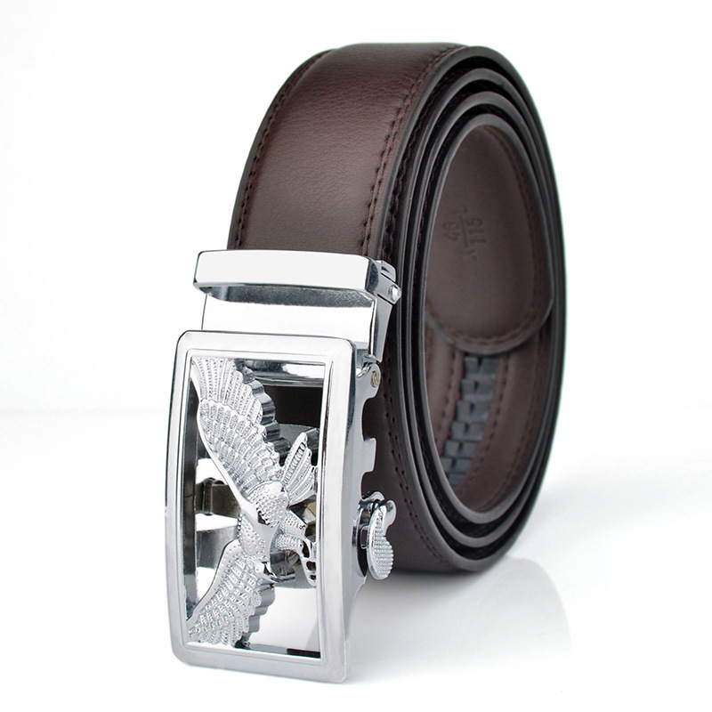 Eagle Automatic Buckle Genuine Leather Belt