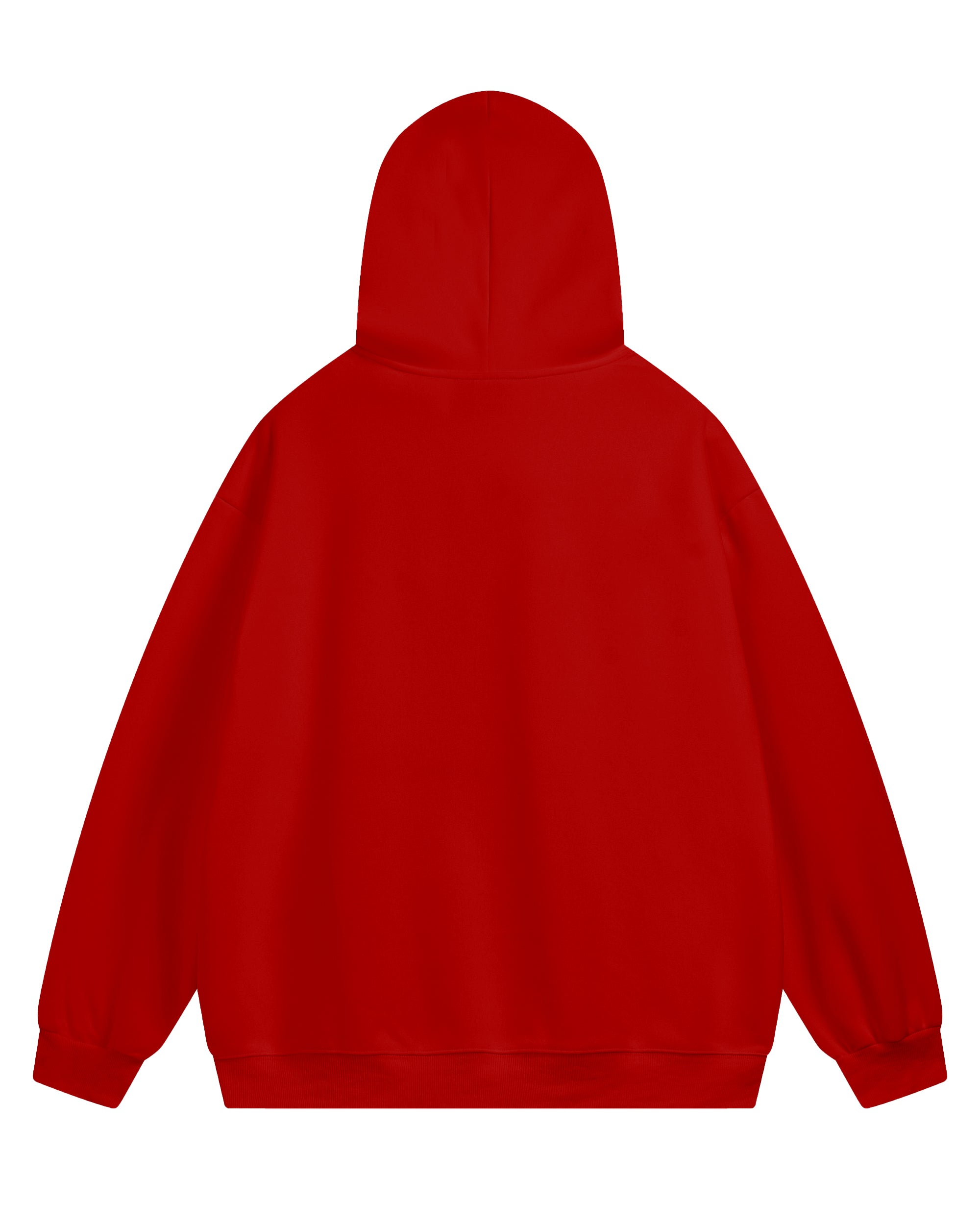 Couple Big Casual Outfit Red King and Queen Hoodie Set
