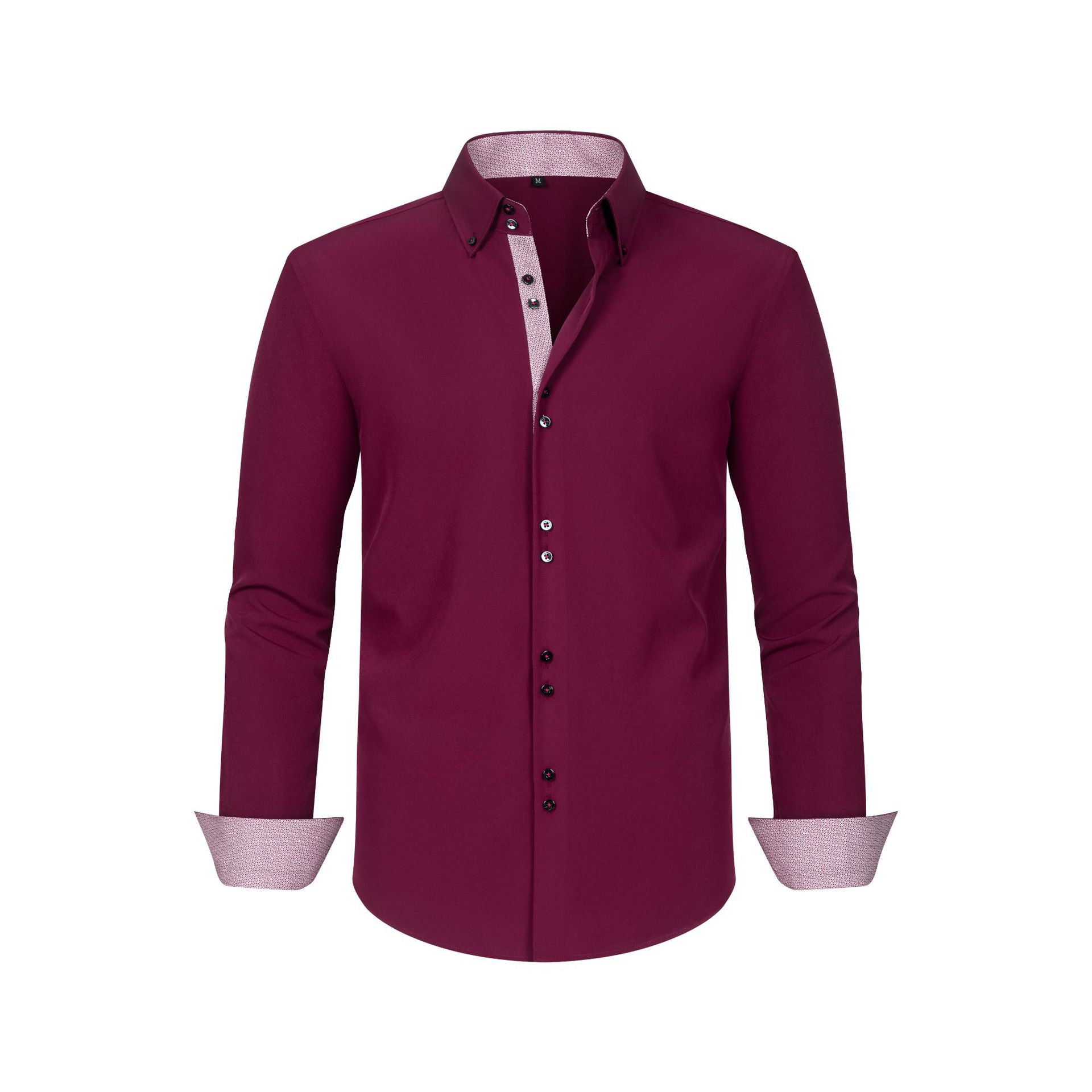 Men's Daily Business Long Sleeves Blouses&Shirts Tops