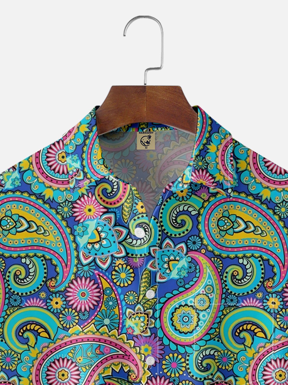 Moisture Wicking Paisley Chest Pocket Hawaiian Shirt