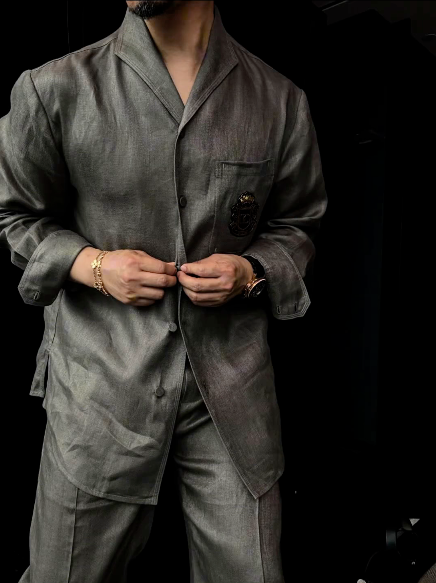 Premium Linen 2-Piece Suit | Old Money Style Breathable Set for Men