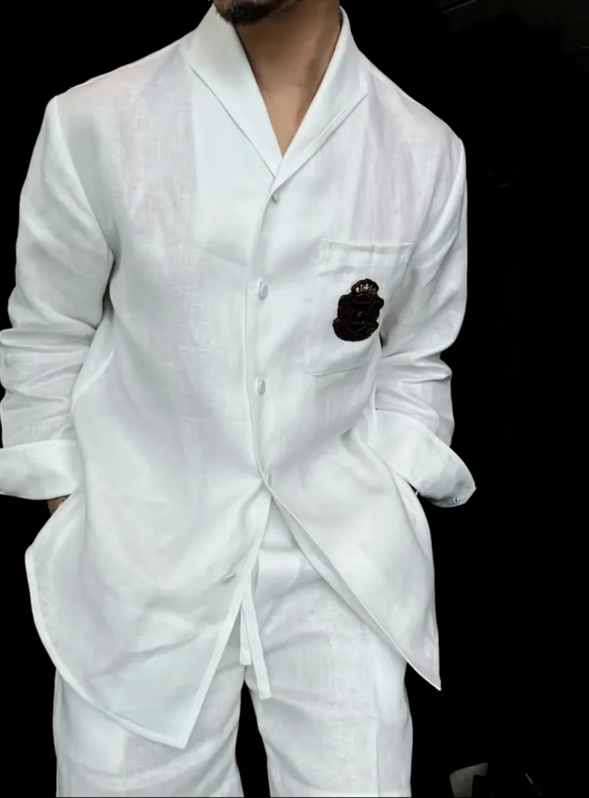 Premium Linen 2-Piece Suit | Old Money Style Breathable Set for Men