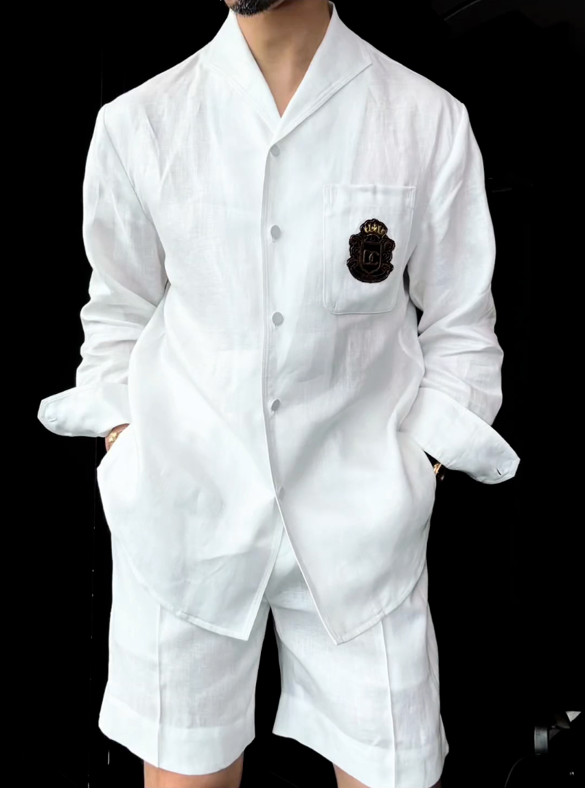 Premium Linen 2-Piece Suit | Old Money Style Breathable Set for Men