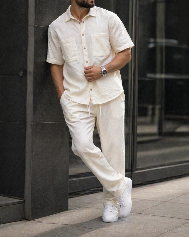 Linen Set – Off White - Urban Boutique