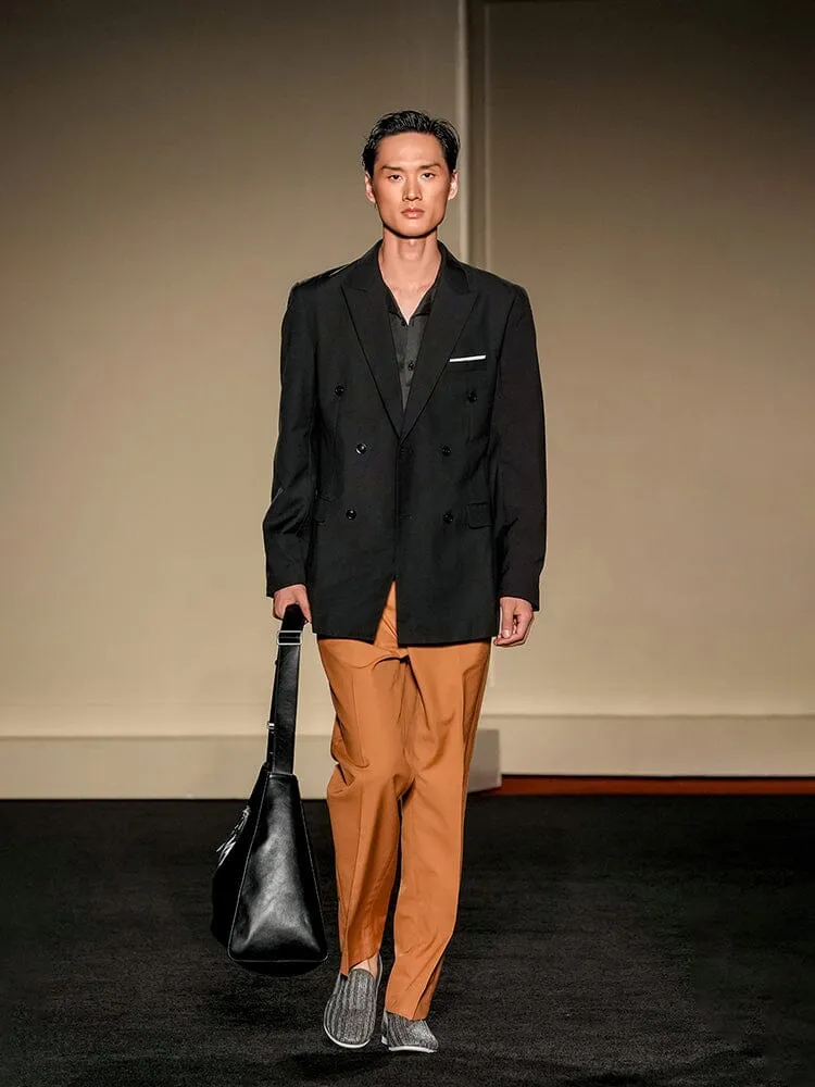 Classic Double Breasted Suit Set 