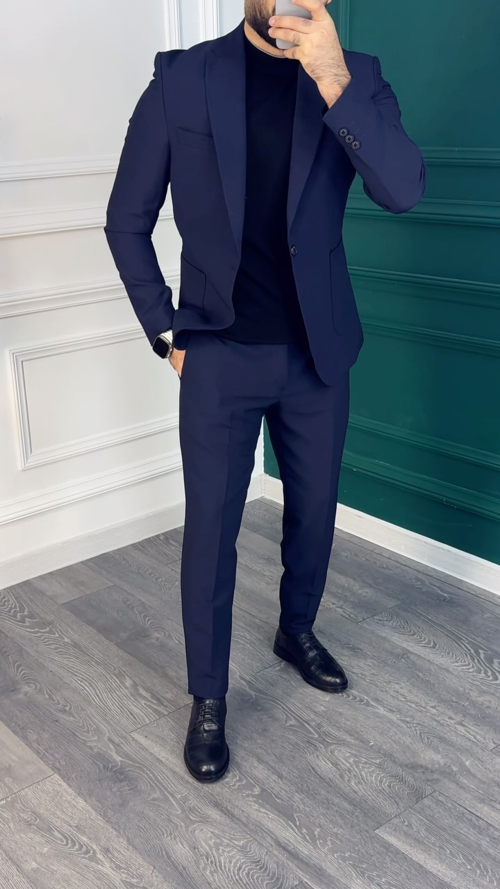 Men's Business Blazers and Trousers Set