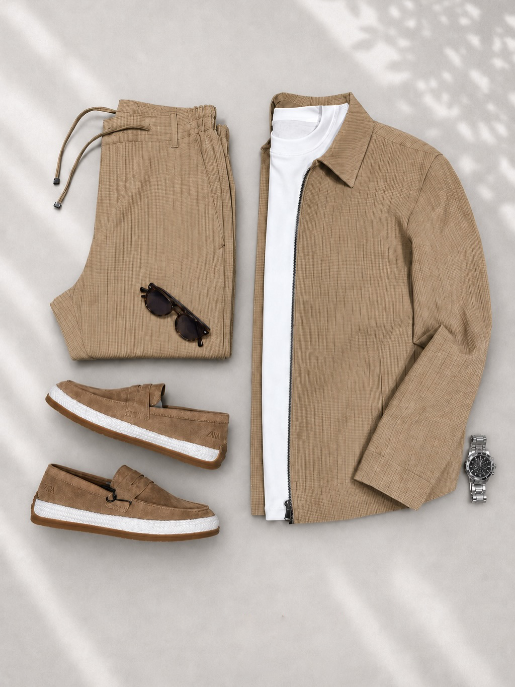 Casual Textured Jacket Outfit | Relaxed Smart Daily Look