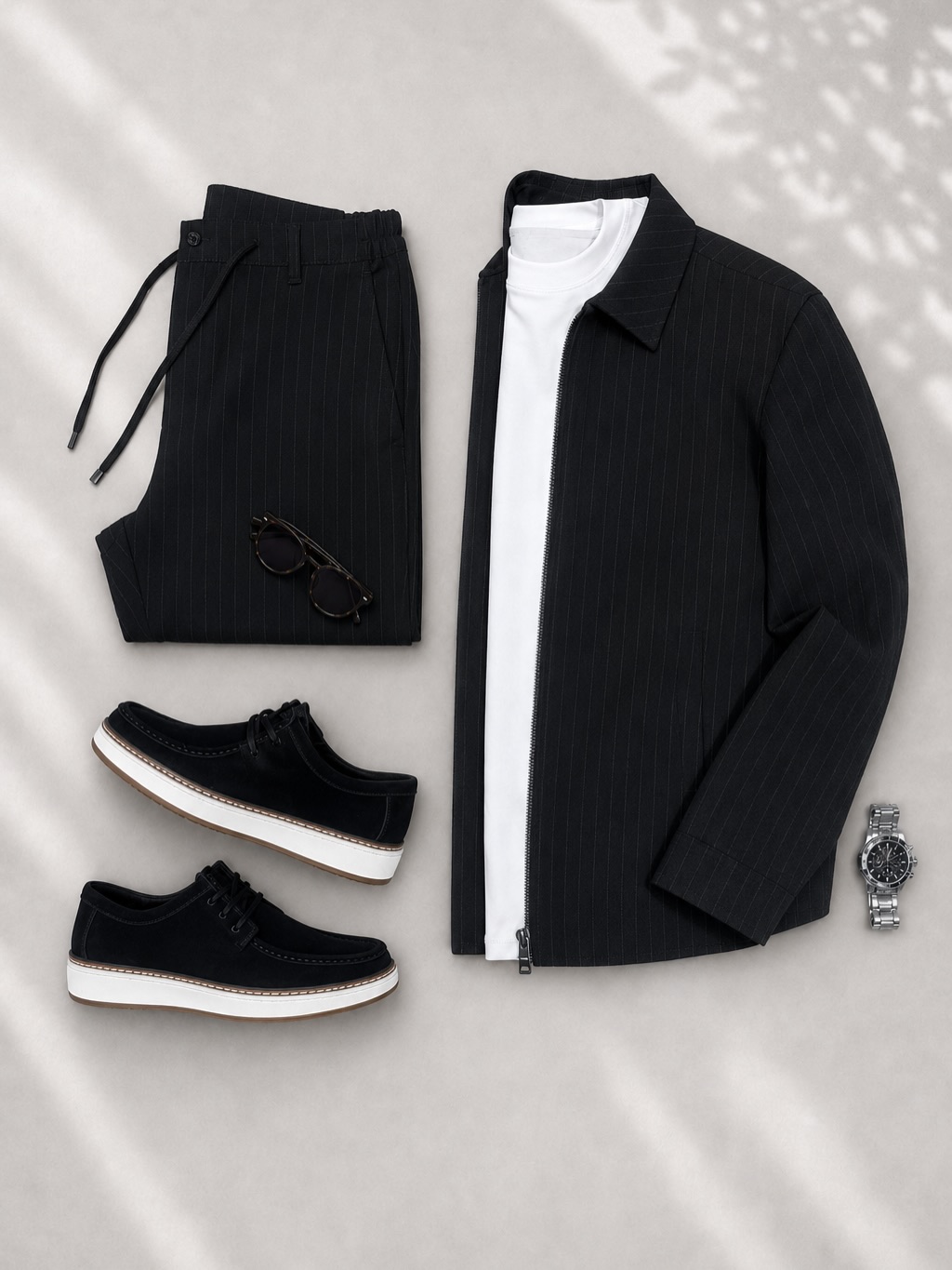 Casual Textured Jacket Outfit | Relaxed Smart Daily Look