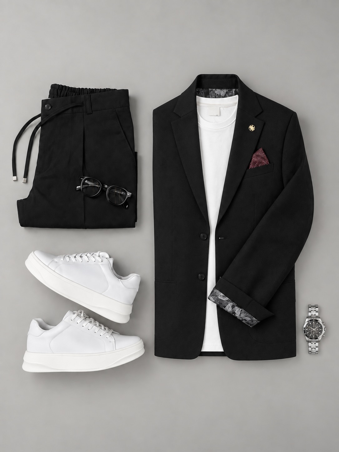 Black Blazer Set Outfit | Modern Smart Casual