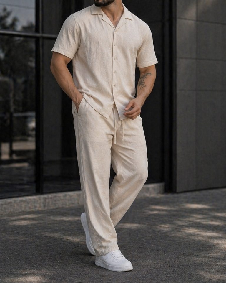Linen Set – Beige 