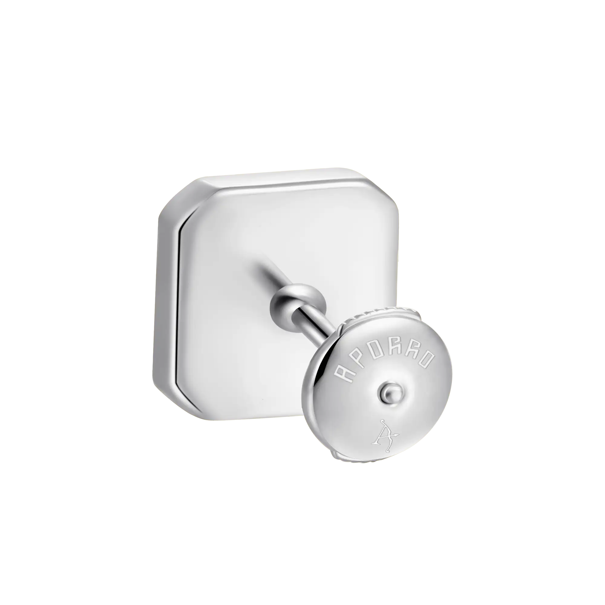 S925 Octagon Baguette Mix Halo Stud Earrings - Pair