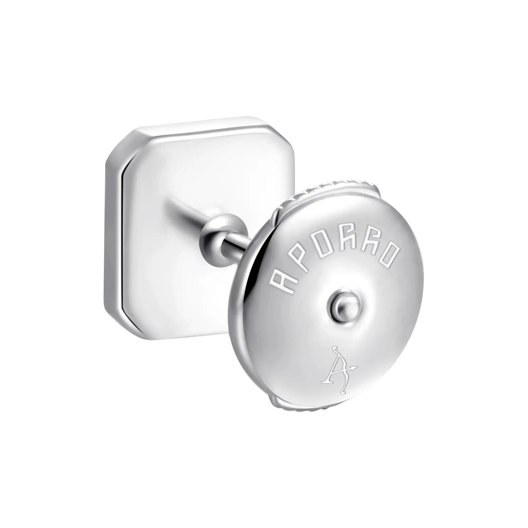 S925 Octagon Baguette Mix Halo Stud Earrings - Pair