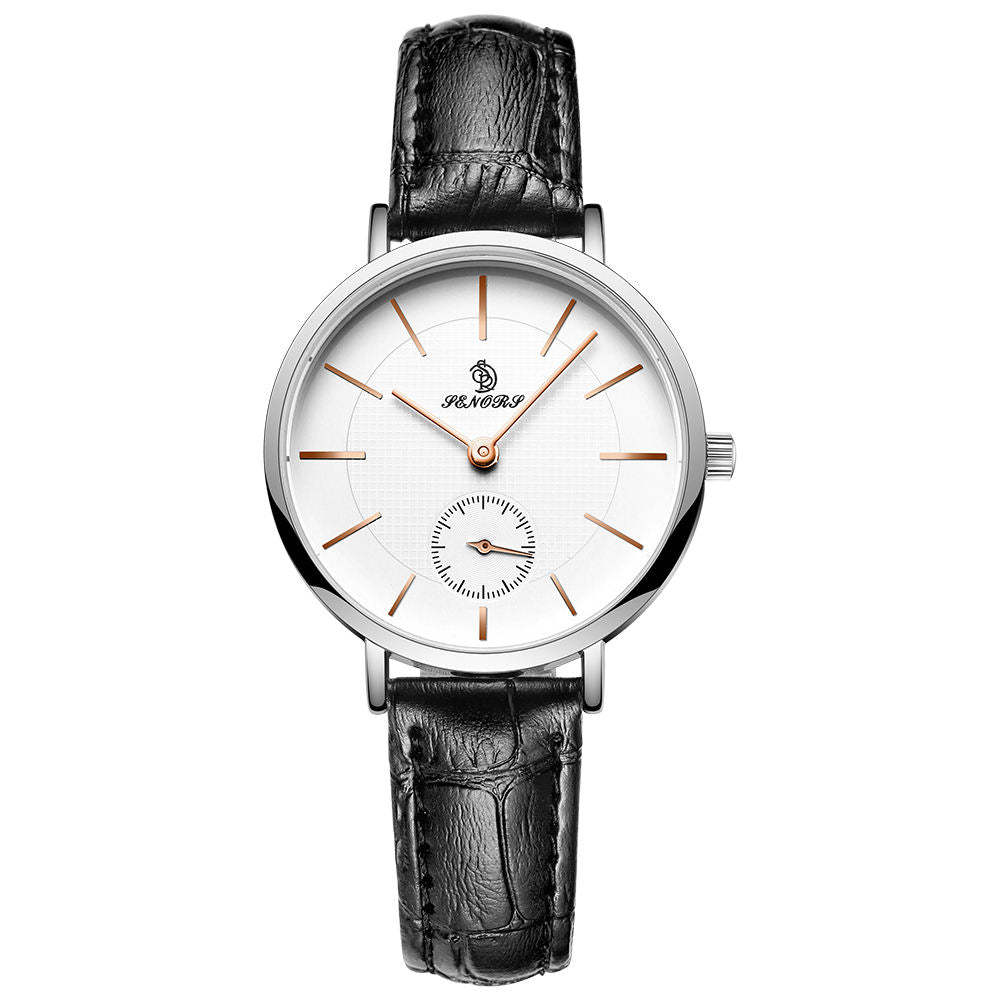 Barsh Watch Minimalist Quartz Leather Strap Couple Watch – fashioninprint