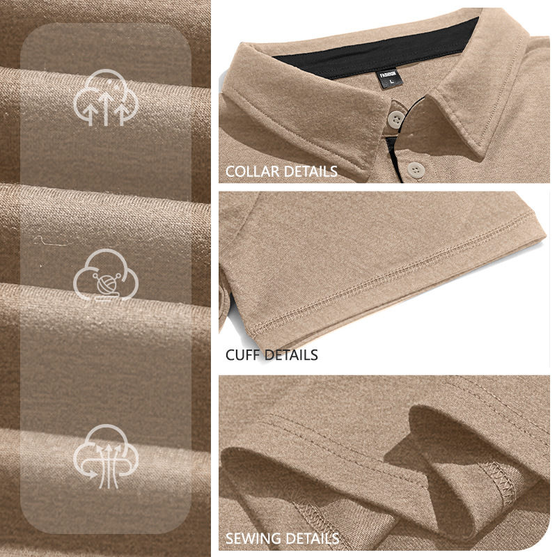 Men's Knit Short Sleeve Polo Shirt