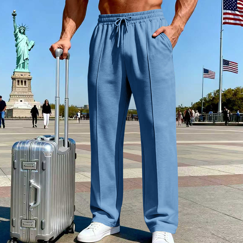 Men's Relaxed Straight-Leg Pants