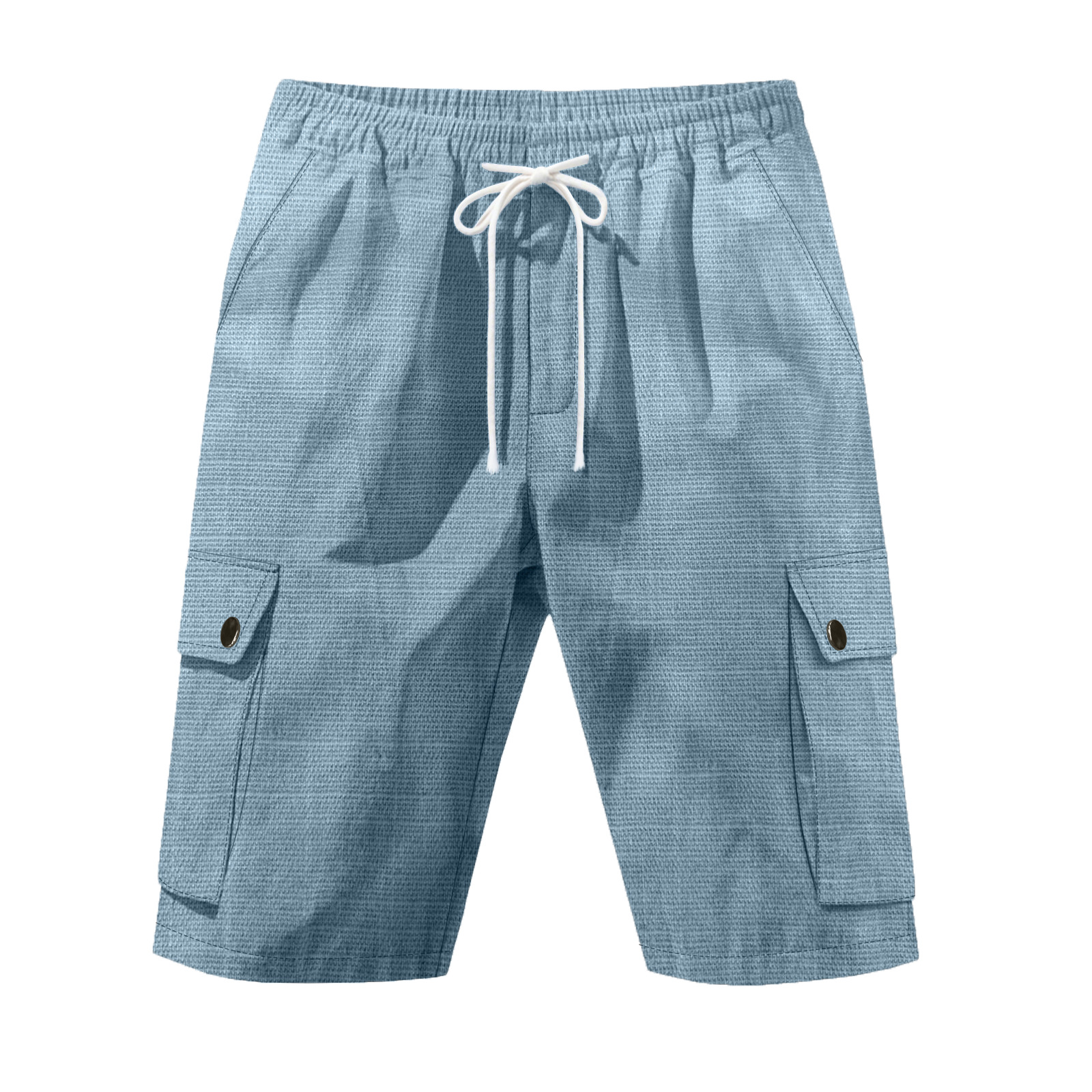 Men's Summer Linen Shorts, Casual Beach Style for Daily Wear